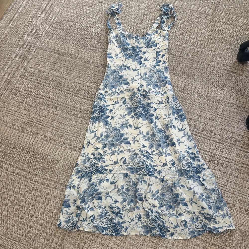 Reformation Blue Floral Maxi Dress